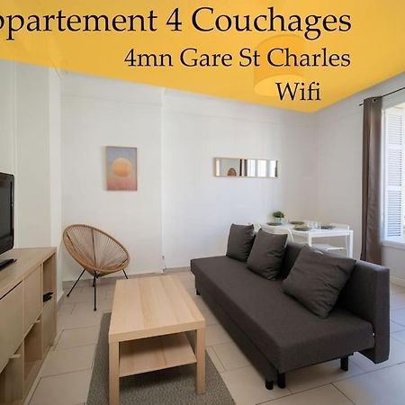 Appartement Tout Equipe Balcon 4 Pers St Charles Marseille Exteriör bild